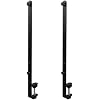 2Pcs Desk Clamp, Metal Pegboard Fixing Mount Extended Version, Black Desk Mount Bracket for Office Game Home Desktop Accessories Bracket