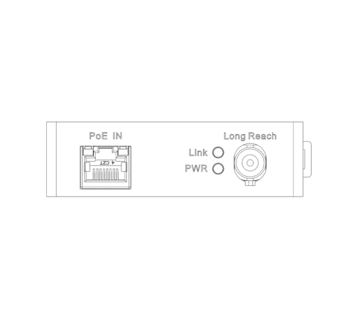 EmpireTech Coaxial Cable Single-Port Ethernet Over Coax Extender EOC Converter IP Over Coax max 3000ft POE Power and Data Transmission Over Regular RG59 LR-1ET+LR-1EC