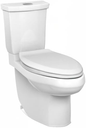 American Standard 606AA002.020 H2Option Two-Piece Toilet with Toilet Seat and Wax Ring, Elongated Front, Chair Height, Dual Flush, White, 0.92 - 1.28 gpf