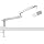 IXTECH White Microphone Boom Arm Stand Low Profile Boom Arm Adjustable Mic Stand with Built In Cable Management 360° Swivel Mic Arm.