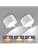 Smiling Shark Wireless Wall Lights, Rechargeable Wall Lights LED Set of 2 360° Rotate Magnetic 3 Color & 4 Brightness Stepless Dimming Adhesive Rechargeable Wall Sconces for Bedroom Bedside, White