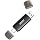 32GB USB C Flash Drive Dual USB 3.0 Type C + USB A Portable 2-in-1 Thumb Drive for Smartphone Tablet Computer Mac iPhone 15/16/17 Black