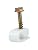 Skywalker Flexible Single Cable Screw Clips (Pack of 100 / White)