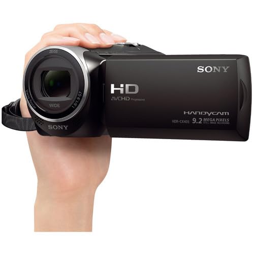 Sony HDR-CX405 HD Handycam(HDRCX405/B)+LED Light Case+Commander Starter Kit+64 GIG Memory Card+LED Light+Tripod(13PC) Bundle