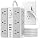 6 FT/ 2400J Surge Protector Power Strip, 12 Outlets, 6 USB (3 USB C)
