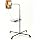 Premium Rolling Tablet Floor Stand with Heavy Duty Industrial Wheels & Storage Basket, Tall Adjustable iPad Stand Floor on Wheels, Universal Mount Holder for iPad Pro, Air, Mini, Phone