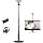 JCWINY Webcam Stand, 28 Inch Web Cam Stand for Desk, Adjustable Webcam Mount Camera Stand for Logitech Webcam C922 C930e C920S C920 C615 C960 C920x BRIO 4K NexiGo N60 and Others