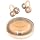 Clip On Earbuds Open Ear Headphones - No Hurt Ears, Wireless 5.4 Earphone with Mic, 40H Playtime, Premium Audio, Charging Case Lighting Effects, for Office, Sports, Gold - DL3