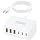 100W 6 in 1 USB Charger, 50% Smaller Charging Station for Multiple Devices