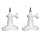 Holicfun Indoor/Outdoor Security Camera Wall Mount, White, 2-Pack