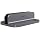 JOKItech Aluminum Laptop Vertical Stand Organizer, Sturdy Laptop Computer Holder Desktop Stand Compatible with new Retina Apple MacBook Pro/Air/Neo, Mac mini & iPad Pro - Spacegrey