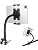 Mippko Tablet Holder for Treadmill/Elliptical/Spin Bike/Peloton/Indoor Cycle,Gooseneck Arm Super Crab Clamp Mount Compitable with 4.7~12.9" iPad/Nexus/LG G Pads/e-Reader/Switch/iPhone
