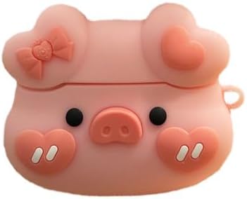 Compatible with Airpods Pro 2nd Generation Case 2022, Cute AirPods Pro 2 Case Cartoon, Kawaii Soft Silicone Protective Cover for New Airpods Pro2 for Men Women (Pink Pig1)