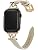 Leather Band Compatible with Apple Watch Bands for Women, Dressy Fancy Strap for iWatch Series 11/10/9/8/7/6/5/4/3/2/1/se(38mm 40mm 41mm 42mm,Milky White/Gold) - Image 10