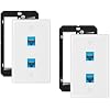 iwillink 2-Pack Cat6A Ethernet Wall Plate, 2-Port RJ45 Wall Plate, Blue