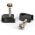 THE CIMPLE CO Single Cable Clips with Screws - 1/4 Inch Coaxial Cable Clamps Outdoor - Exterior Cord Management for Coax, CAT Ethernet, Electrical Wire - Screw Clamps for Wires - 100 PCS, Black