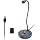 Plug & Play USB Computer Microphone, Flexible Gooseneck Desk Microphone for Podcasting, Streaming, Conference, Noise Canceling Microphone with Mute Button LED for PC/Mac
