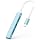 Mac USB C Adapter - Type C USB Adapter Hub with 4 Ports: 1 USB 3.0 + 3 USB 2.0, Ultra-Slim Aluminum Design, 5Gbps Transfer, Adapter for Mac USB C, Type C USB Hub (Light Blue)