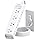 Flat Plug Extension Cord 10FT, Power Strip Surge Protector with 12 Outlets