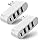 2 Pack USB 3.0 Hub, 4 Port Adapter with USB C for Laptop MacBook