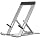 Portable Phone Stand for Desk, Aluminum Adjustable Cell Phone Holder, Foldable Travel Cellphone Dock Compatible with All Phones (A-Silver)