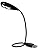 USB Reading Lamp with 2 LED Lights and Flexible Gooseneck - 2 Brightness Settings and On Off Switch for Laptop Keyboard (Black)