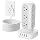 Flat Plug Power Strip Tower, TenTrend 40W Total Fast Charging Station, 10FT