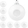 ENERLITES High Bay 360 Degree Ceiling Occupancy Motion Sensor, White, 8Pack