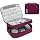 Lanola Electronic Organizer Travel Double Layer Cable Organizer Bag,Accessory Bag for Hard Drives,Cables,USB,SD Card,Memory Cards,Flash Drive,etc. - Red