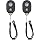 Wireless Camera Remote Shutter for Smartphones (2 Pack), zttopo Wireless Phone Camera Remote Control Compatible with iPhone/Android Cell Phone - Create Amazing Photos and Selfies, Wrist Strap Included