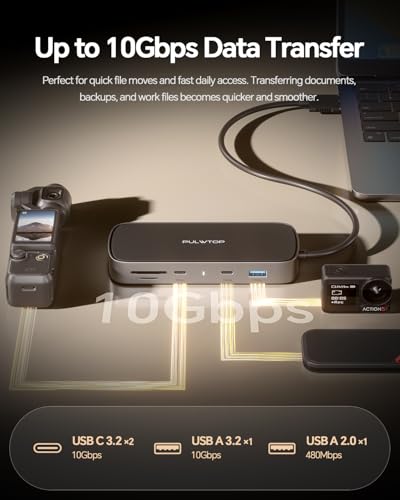 MacBook Pro Docking Station Dual Monitor 4K@60Hz for | USB Hubs - Image 7