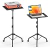 Projector Stand Tripod, Portable Projector Floor Stand with Wheels