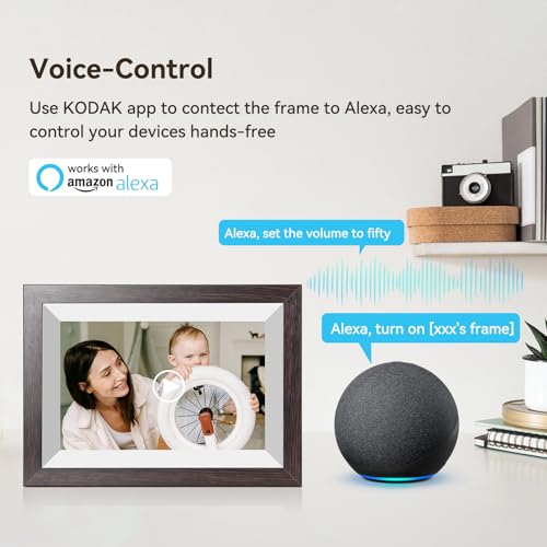 KODAK 10.1 Inch WiFi Digital Picture Frame with 32GB Storage, Electronic Smart Digital Photo Frame 1280x800 IPS Touch Screen, Auto-Rotate, Share Moments Instantly, for Women