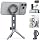 Magnetic Phone Tripod,360°Rotating Adjustable Travel Tripod Mount,Foldable Cell Phone Stand with Clip&1/4" Screw for iPhone 17/16/15/14/13/12 Pro Max&Magsafe Tripod,Fits Gym,Vlog,Travel,Kitchen