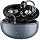 Open Ear Clip-On Earbuds, Wireless Bluetooth Ear Cuff Headphones with Charging Case, Lightweight Open-Ear Earbuds with Smart Touch Control for Women, Small Ears, Sports, Work, Travel,Black