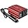 FOVAL 150W Car Power Inverter 12V DC to 110V AC Converter Vehicle Adapter Plug Outlet with 3.1A Dual USB Car Charger for Laptop Computer (Classic Red)