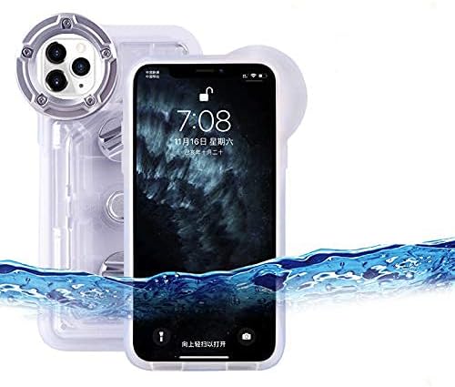 Underwater Photography Waterproof Phone Case Pouch for iPhone 11 pro Enhanced Underwater Cell Phone Dry Bag with Armband O Lens Ring Full Sealed Waterproof Case IPX8 Certified