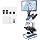 Lab Compound Trinocular Microscopes 40X-2500X Magnification with10 inch LCD,6MP Electronic Eyepiece, 0.5X CTV High Definition Adapter,Two-Layer Mechanical Stage,10X 25X Eyepiece