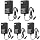 24V Power Supply, 24 Volt 2A 48W LED Power Supply Adapter, AC 100-240V to DC 24V Converter Transformer for LED Strip Lights, Wall Plug Power Adapter with 5.5/2.1 DC Female Connector (5 Pack)