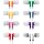 CN-Outlet Wholesale Kids Bulk Earbuds Headphones 100 Pack Multi Colored Individually Bagged Disposable Earphones Perfect for School Classroom Libraries Students