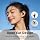 Open Ear Bluetooth Headphones Wireless, Touch Control Earphones Lightweight Design, Bluetooth 6.0, 20H Playtime,Built-in Mic,Ear Hooks Ear Buds Design, Wireless Bluetooth Headset for Work