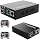 2Pack BiDi Gigabit Multi-Mode Fiber Ethernet Media Converters, with 2Pack Dual SFP LC Transceiver Module 850nm 1.25Gbps, 1000Base-SX to 10/100/1000Base-TX, LC Connector, RJ45 Interface MMF, Up to 550m