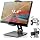 AboveTEK Business Kiosk Aluminum Tablet iPad Stand, 360° Swivel Tablet & Phone Holders for Any 4"-15.6" Display Tablets/Cell Phones/Portable Monitor, Sturdy for Store POS Office (Grey)