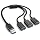 USB Splitter 1 in 3 Out, USB A Splitter Adapter, 2026 Upgraded USB 2.0 Male to 3 Female Y Extension Hub Cable for PC/Laptop/Xbox/Flash Drive/Mouse/Keyboard(Black)
