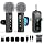 GoorDik Wireless Lavalier Microphone for iPhone, Android, USB C, PC, Camera Video Recording 4 in 1 Clip-on Mics with Rotatable Clip&Denoise Recording, for Vlog Tiktok YouTube Podcast Content Creator