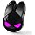 MOFII Wireless Gaming Mouse, RGB Light Cool Eyes Bunny Design, Tri‑Mode 2.4G/Bluetooth/Wired Rechargeable Silent Click Cute Mouse, 3 Buttons 1200 DPI, Portable Mice for iPad Mac Laptop PC- Black