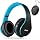 ZIHNIC Bluetooth Headphones Over-Ear, Black/Blue