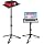 CAHAYA Projector Stand Tripod Adjustable Height Portable Laptop Rack Tray