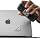DELTAHUB HoldX Magnetic Mount - Universal Phone & External Device Holder for Laptops, Desks | Strong Magnetic Stand for SSDs & Mobile Device (Silver)