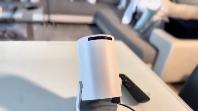 Mini Projector with WiFi and Bluetooth, Portable Projector Support 5w Soundbase Speaker, 170 ANSI, Auto Vertical Keystone, 180° Rotation Smart Projector Proyector for Home Bedroom Outdoor, HY300 Ultra